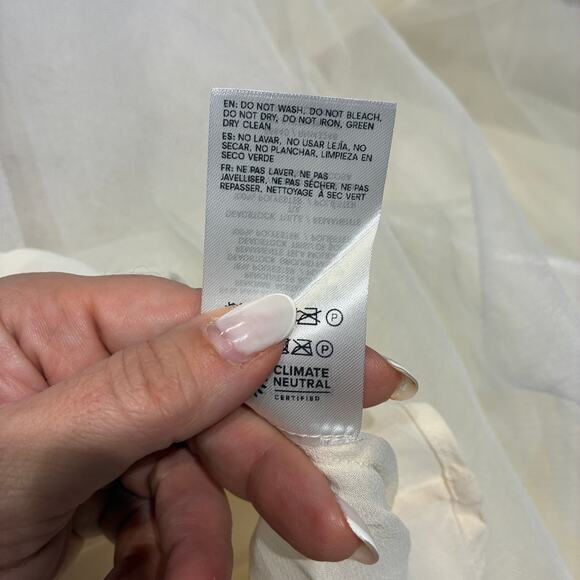 NWT Reformation Alouette Dress in Fior di Latte Sz 8 - Picture 11 of 14